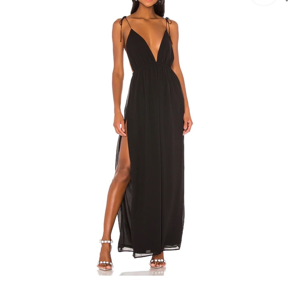 Superdown Black Maxi Dress
